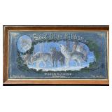 Pabst Blue Ribbon Wildlife Collection 1970 Timber Wolves Mirror