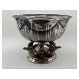 Anheuser-Busch Commemorative Silver-Plated Bowl with Eagle Motif