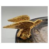 Anheuser-Busch Commemorative Silver Plated Serving Platter with Gold-Tone Eagle Handles