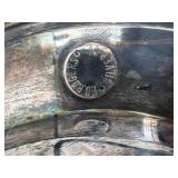 Anheuser-Busch Commemorative Silver Plated Serving Platter with Gold-Tone Eagle Handles