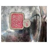 Anheuser-Busch Commemorative Silver Plated Serving Platter with Gold-Tone Eagle Handles