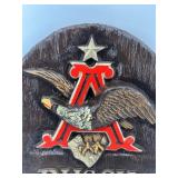 Vintage Anheuser Busch On Tap Wall Plaque