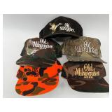 Collection of 5 Old Milwaukee Beer Vintage Hats