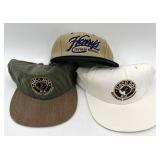Set of 3 Vintage Baseball Caps - Black Dog Ale & Henry