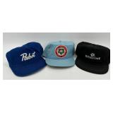 Set of 3 Vintage Promotional Beer Caps - Pabst and Keystone