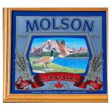 Molson Beer Mirror with Canadian Goose Design