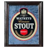 Vintage Watneys Cream Stout Decorative Mirror