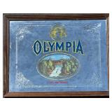 Vintage Olympia Beer Mirror with Scenic Graphic