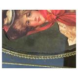 1919 Olympia Beer Advertising Mirror with Wood Frame