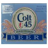 Colt 45 Beer Premium Metal Sign with Wood Frame