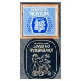 Pair of Vintage Beer Advertising: Lownbrau and Molson