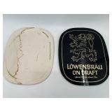 Pair of Vintage Beer Advertising: Lownbrau and Molson