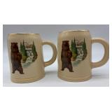 Set of 6 Olympia Wildlife Series Ceramic Mugs with Wildlife Designs