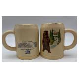 Set of 6 Olympia Wildlife Series Ceramic Mugs with Wildlife Designs