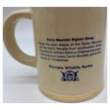 Set of 6 Olympia Wildlife Series Ceramic Mugs with Wildlife Designs