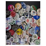 Large Collection of Vintage Promotional Pins and Badges