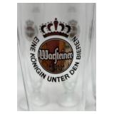 Set of 6 Warsteiner Pilsner Glasses with Gold Rim