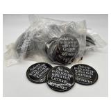 Over 50 Warsteiner Promotional Tin Buttons/Pins