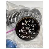 Collection of Over 50 Vintage Beer and Liquor Promotional Buttons