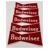 Set of 5 Budweiser Logo Patch Emblems