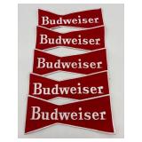 Set of 5 Budweiser Logo Iron-On Patches