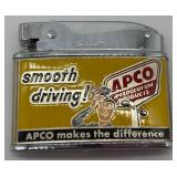 Vintage APCO Petroleum Products Advertising Lighter Set