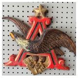 Vintage Anheuser-Busch Eagle Logo Wall Plaque