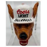 Vintage Coors Light BeerWolf Tap Handle