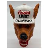 Vintage Coors Light BeerWolf Tap Handle