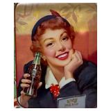 Vintage Coca-Cola Metal Serving Tray with Retro Design