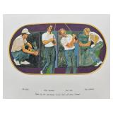 1987 South St. Paul Centennial Calendar and 12 - 1971 Ryder Cup Lithographs Collection