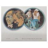 1987 South St. Paul Centennial Calendar and 12 - 1971 Ryder Cup Lithographs Collection