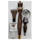 Collection of 4 Vintage Michelob Beer Tap Handles