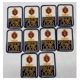 Set of 10 Strohs Patch Pride of the Lion Embroidered Badges