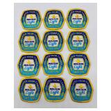 Set of 12 Molson Light Embroidered Patches with Canada Emblem