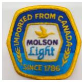 Set of 12 Molson Light Imported from Canada Embroidered Patches