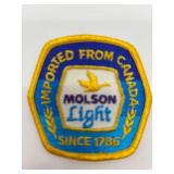 Set of 12 Molson Light Imported from Canada Embroidered Patches