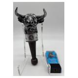 2 Schlitz Malt Liquor Bull Tap Handles