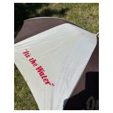 Vintage Olympia Beer Umbrella featuring 