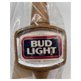 Bud Light Large Deluxe Wooden Tap Marker Unopened. NIB