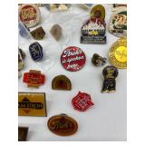 Large Collection of Vintage Beer and Beverage Pins