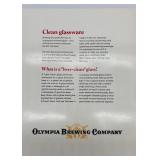 Collection of Olympia Beer Glassware Promotional Booklets/Brochures
