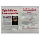 Collection of Olympia Beer Glassware Promotional Booklets/Brochures