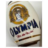 2 Olympia Beer Taps 1 with Handle and Box with 2 Olympia Bottle Openers