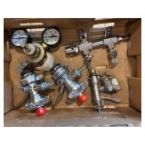 Set of Beer Keg Pumps with Gauges and Hose Attachments