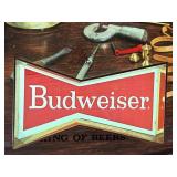 Vintage Budweiser Beer Advertising Lighted Sign
