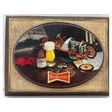 Vintage Budweiser Beer Advertising Lighted Sign