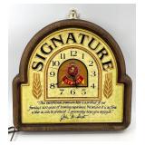 Vintage Stroh Signature Wall Clock with Brewery Design