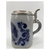 Set of 3 Vintage Beer Steins Including Heineken and Handcrafted Designs