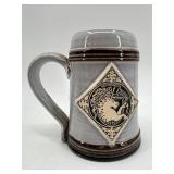 Set of 3 Vintage Beer Steins Including Heineken and Handcrafted Designs